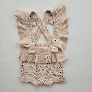 1Y Jamie Kay Oatmeal Knit Playsuit